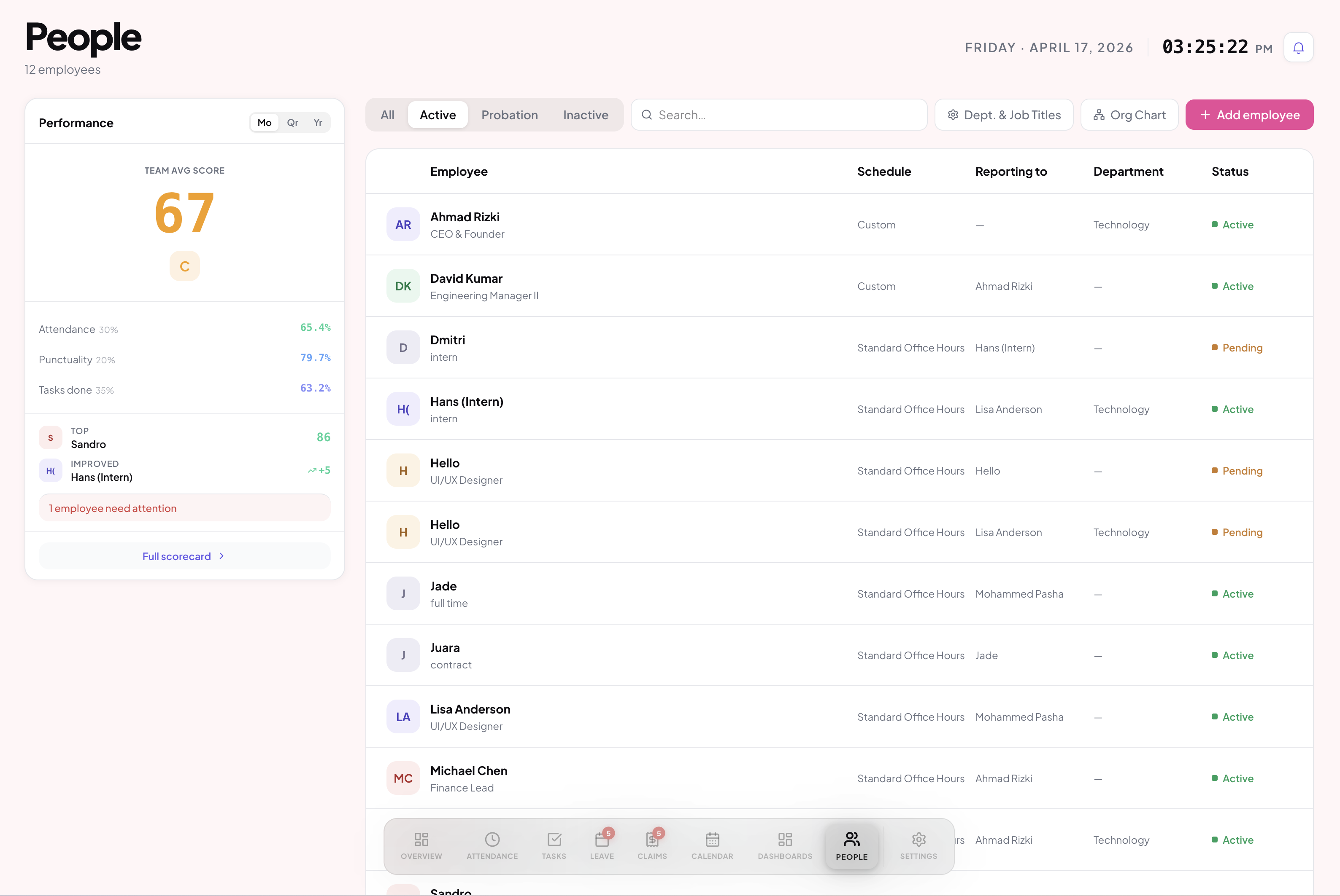 Workived people directory